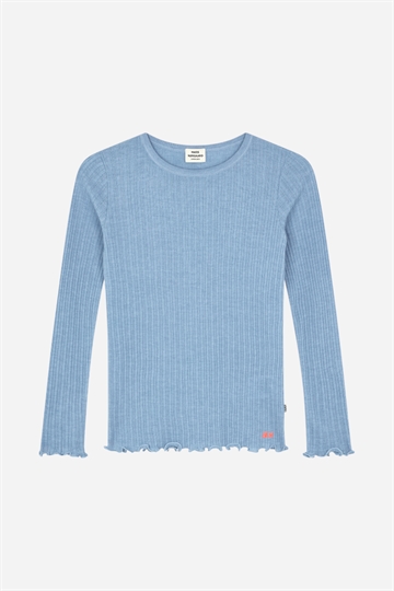 Mads Nørgaard Pointella Trudy Tee - Powder Blue Melange